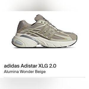 Adidas adistar XLG 2.0 Kl6670 Gray/Wonder Beige/Off White 2026 New Released Hot